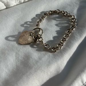 Sterling Silver Heart Bracelet